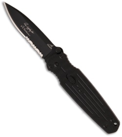 Gerber Mini Covert Spring Assisted Knife Drop Point (2.75" Black Serr) 22-01967