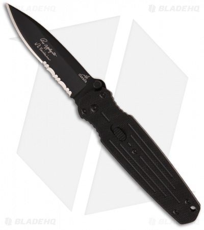 Gerber Mini Covert Spring Assisted Knife Drop Point (2.75" Black Serr) 22-01967