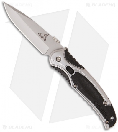 Gerber Aluminum Presto 3.0 Silver Spring Assisted Knife (3" Plain)