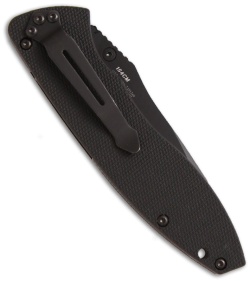 H&K Nitrous Blitz Spring Assist Knife (3.4" Black Plain) 14460BT