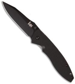 H&K Nitrous Blitz Spring Assist Knife (3.4" Black Plain) 14460BT