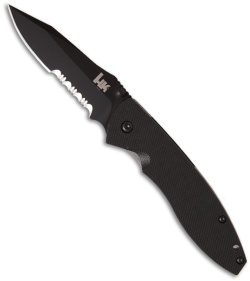 H&K Nitrous Blitz Spring Assist Knife (3.4" Black Serr) 14460SBT