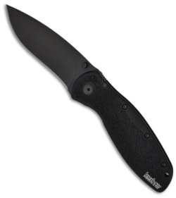 Kershaw Knives Blur Knife Spring Assisted (3.375" Black Plain) 1670BLK