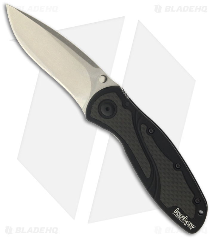 Kershaw Blur Assisted Opening Knife Carbon Fiber (3.375" Stonewash