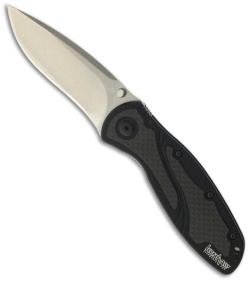 Kershaw Blur Spring Assisted Knife w/ Carbon Fiber (3.375" SW Plain) 1670CF154