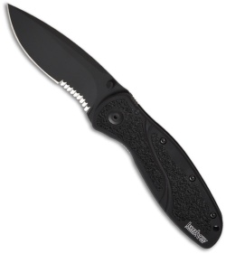 Kershaw Blur Spring Assisted Opening Knife (3.375" Black Serr) 1670GBST
