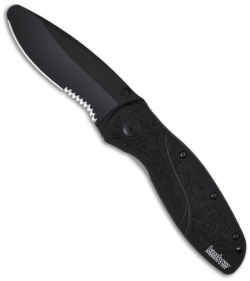Kershaw Blur Rescue Knife (3.25" Black Serr) 1675BLKST