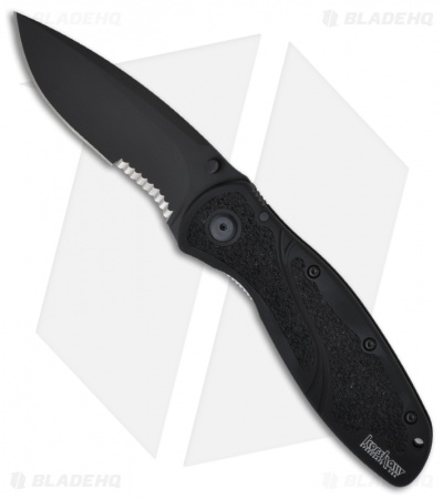 Kershaw Blur Knife Spring Assisted Opening (Black SER) 1670BLKST