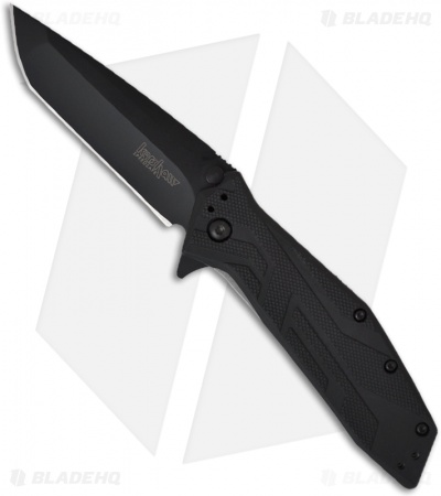 Kershaw Brawler Assisted Opening Knife (3.25" Black Plain) 1990