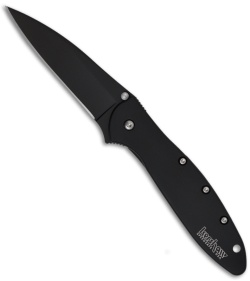 Kershaw Leek Tactical Spring Assisted Knife (3" Black Plain) 1660CKT