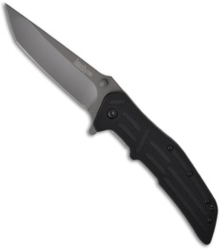 Kershaw RJ I Spring Assisted Knife (3.5" Black Plain) 1985