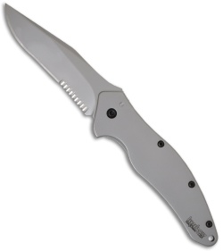 Kershaw Shallot Modified Drop Point Spring Assist Knife (Bead Blast SER) 1840ST