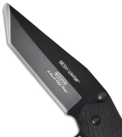 Meyerco Maxx-Q Besh Wedge Spring Assisted Knife Modified Tanto (3.4" Black)