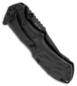 Smith & Wesson Black Ops SWBLOP3B Blue Spring Assisted Knife (3.35" Black Plain)