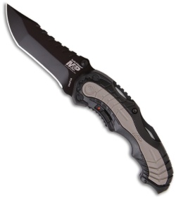 Smith & Wesson SWMP6B Black MAGIC Spring Assisted Knife (3.4" Black Plain)