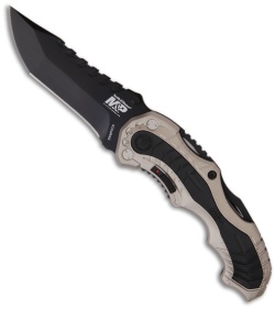Smith & Wesson SWMP6CN Champagne MAGIC Spring Assisted Knife (3.4" Black Plain)