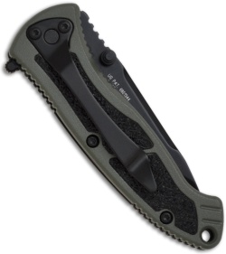 Smith & Wesson Green Small Special Ops SPEC Spring Assisted Knife (2.5" Plain)