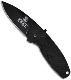 Smith & Wesson Medium S.O.R.T. Spring Assist Knife (Black PLN) SWSORTB