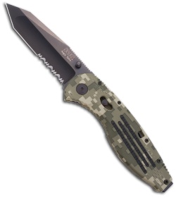 SOG Aegis Knife Spring Assisted Tanto Digi Camo (Black Serr) AE-07