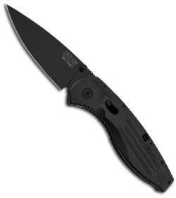 SOG Aegis Mini Assisted Opening Knife (3" Black Plain) AE-22
