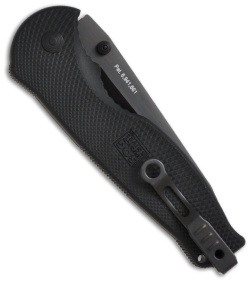 SOG Flash II Assisted Opening Tanto Knife Black Zytel (3.5" Black Plain) TFSAT-8