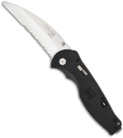 SOG Flash II Rescue Assisted Opening Knife (3.5" Satin Serr) FSA-6