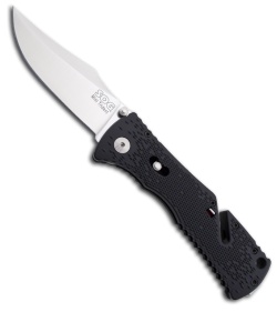 SOG Trident Mini Assisted Opening Knife (3.15" Satin Plain) TF-22