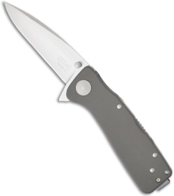 SOG Twitch XL Spring Assisted Knife Graphite (3.25" Satin Plain) TWI-20