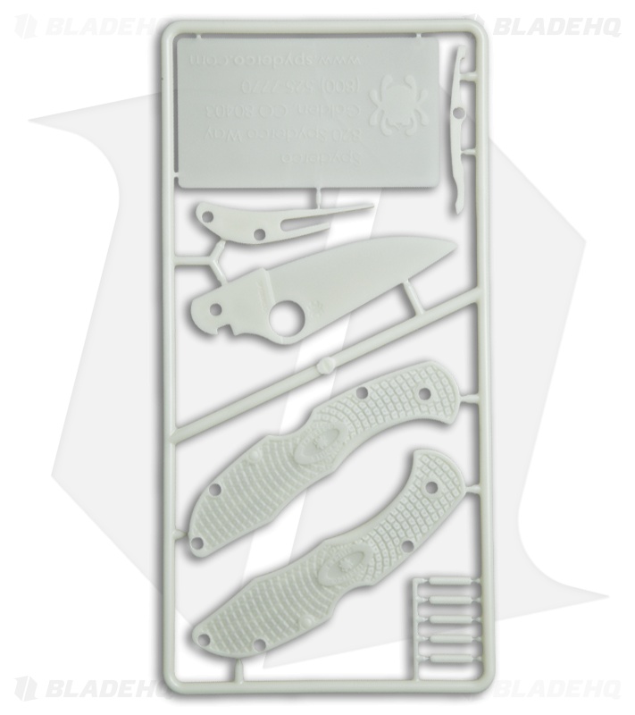 Spyderco GlowintheDark Plastic Knife Kit C11 Delica PLKIT1 Blade HQ