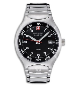 Swiss Military Hanowa Men's Black Sky Elite Stainless Watch
