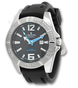 Croton Men's Aquamatic Miyota Watch (Black/Blue) CA301170BSBL