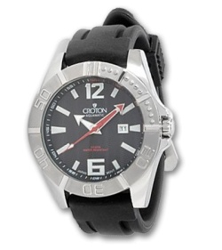Croton Men's Aquamatic Miyota Watch (Black/Red) CA301170BSRD