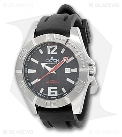 Croton Men's Aquamatic Miyota Watch (Black/Red) CA301170BSRD