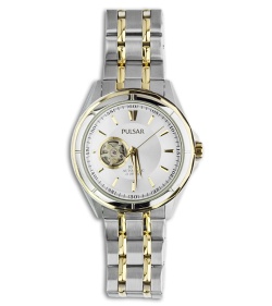 Pulsar Men's Jewel Mechanical Automatic Self-Winding Watch (White Dial) PS2004