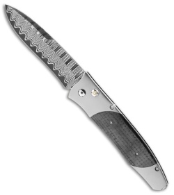 William Henry Special Edition B30 TCW Carbon Fiber Automatic Knife (3" Damascus)