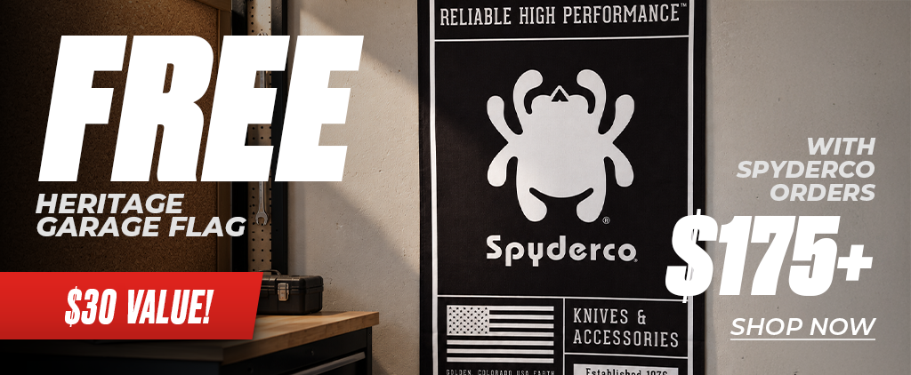 Spyderco Garage Flag Promo
