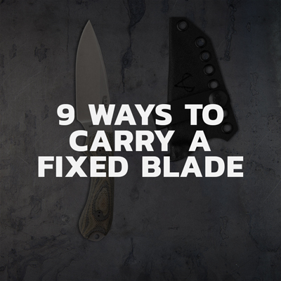 How to carry a fixed blade