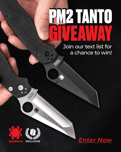 SMS Sign Up - PM2 Tanto Giveaway!
