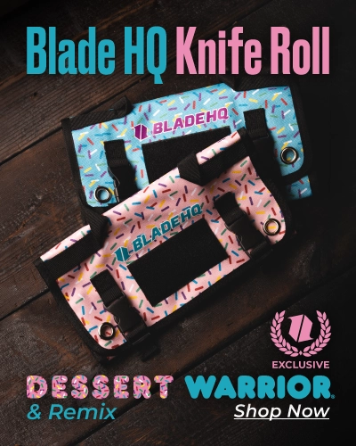 Blade HQ Knife Roll Nylon Carry Case Dessert Warrior and Remix