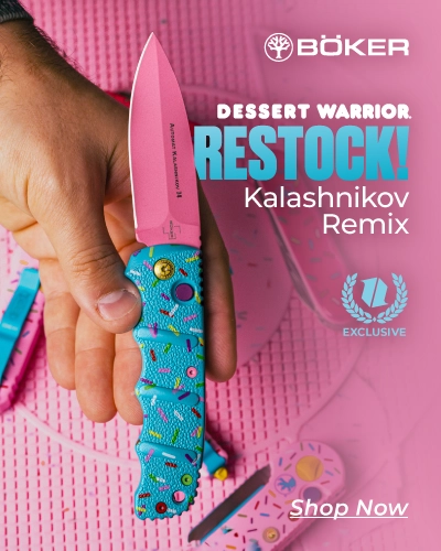 Boker Kalashnikov Dessert Warrior Remix Restock 