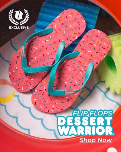 Dessert Warrior Flip Flops