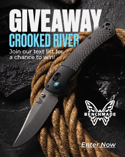 Benchmade Crooked River SMS Giveaway!