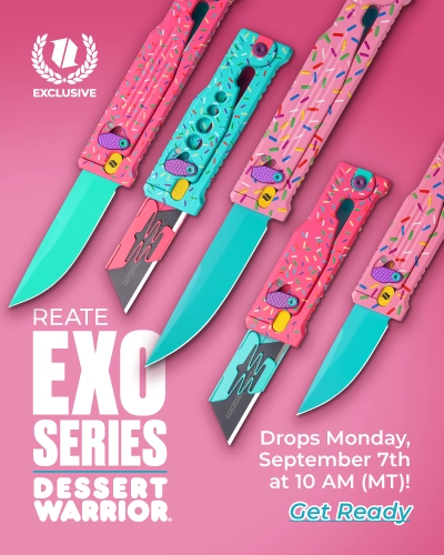 New Reate EXO Dessert Warrior Gravity Knives