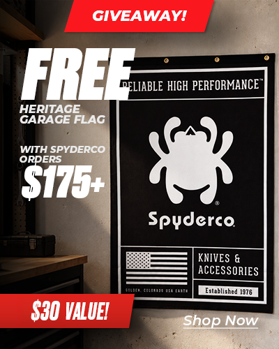 Spyderco Garage Flag Promo