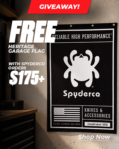 Spyderco Garage Flag Promo