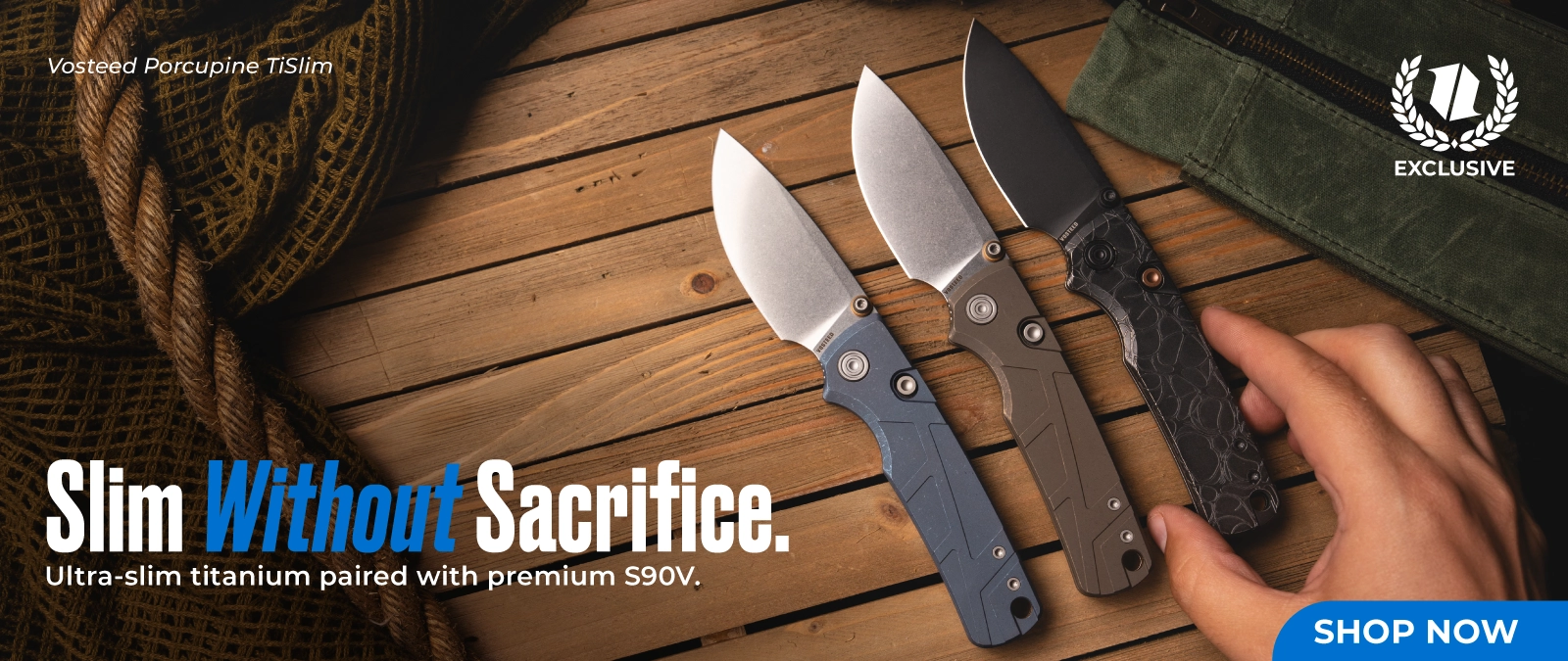 New Vosteed Porcupine TiSlim Blade HQ Exclusives