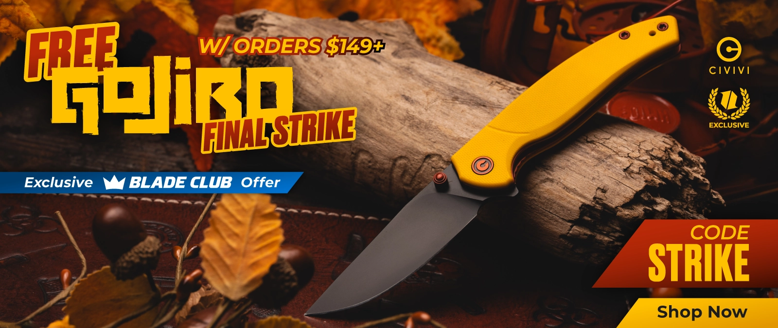 FREE Civivi Gojiro w/ Orders $149+