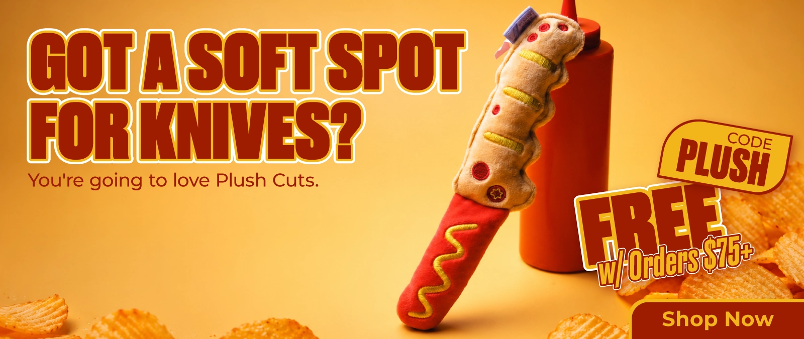 FREE Weiner Warrior Plushcut w/ Orders $75+