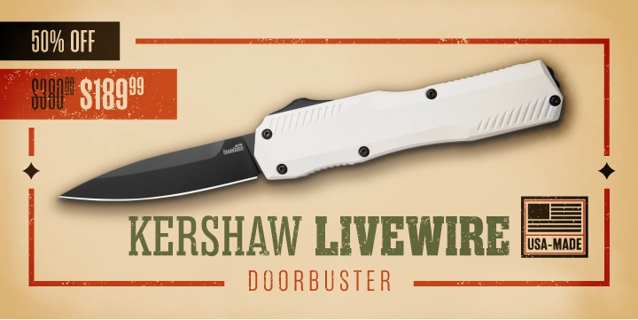 50% Off Kershaw Livewire