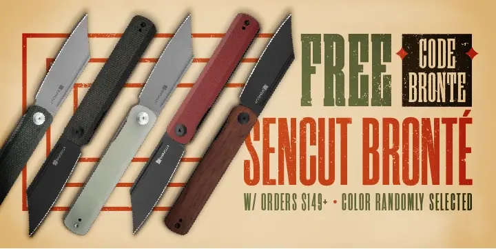 Free Sencut Bronte with Code Bronte on Orders of $145+